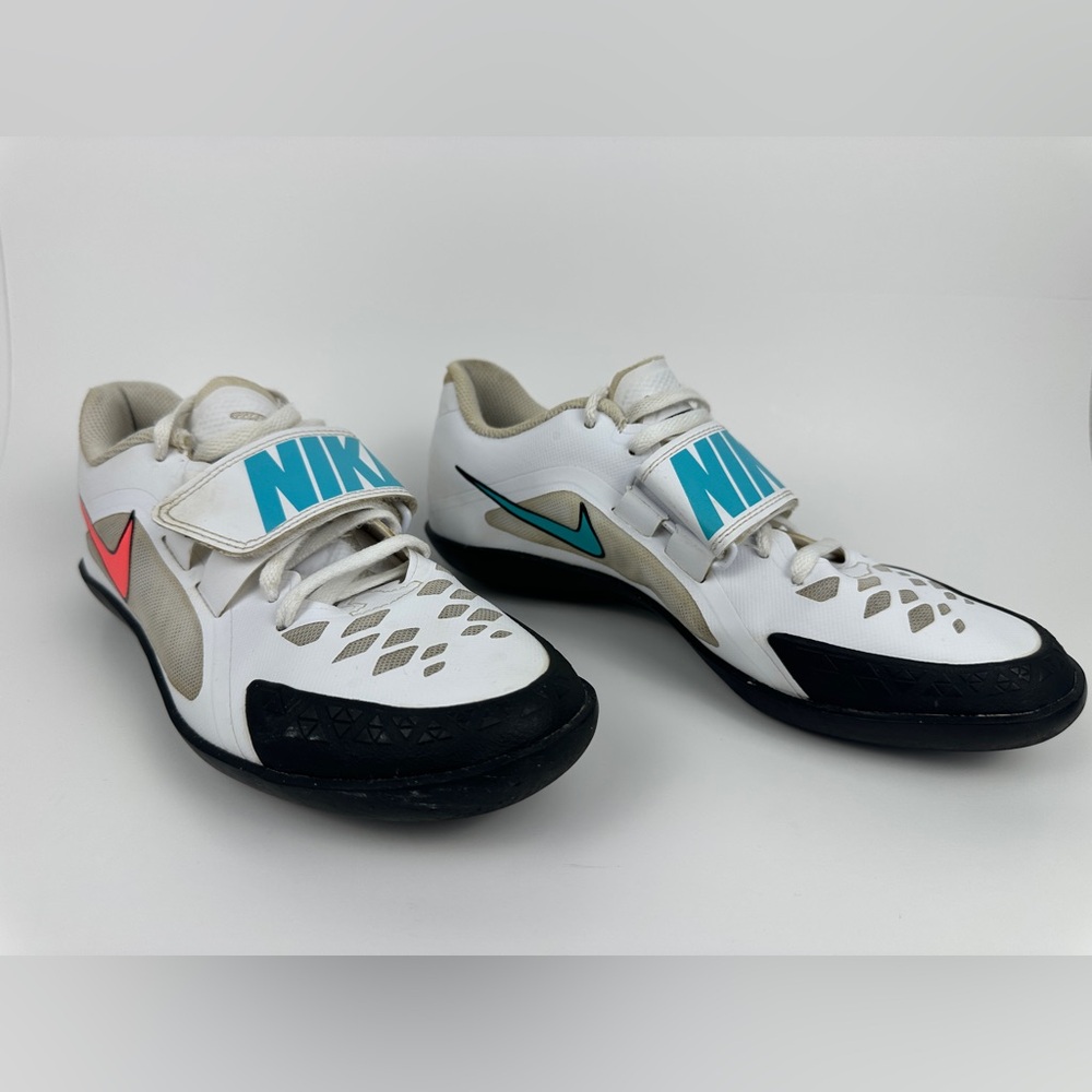 NIKE Zoom Rival SD 2 Track White Flash Crimson Shoes Men’s 6.5 - Picture 2 of 11